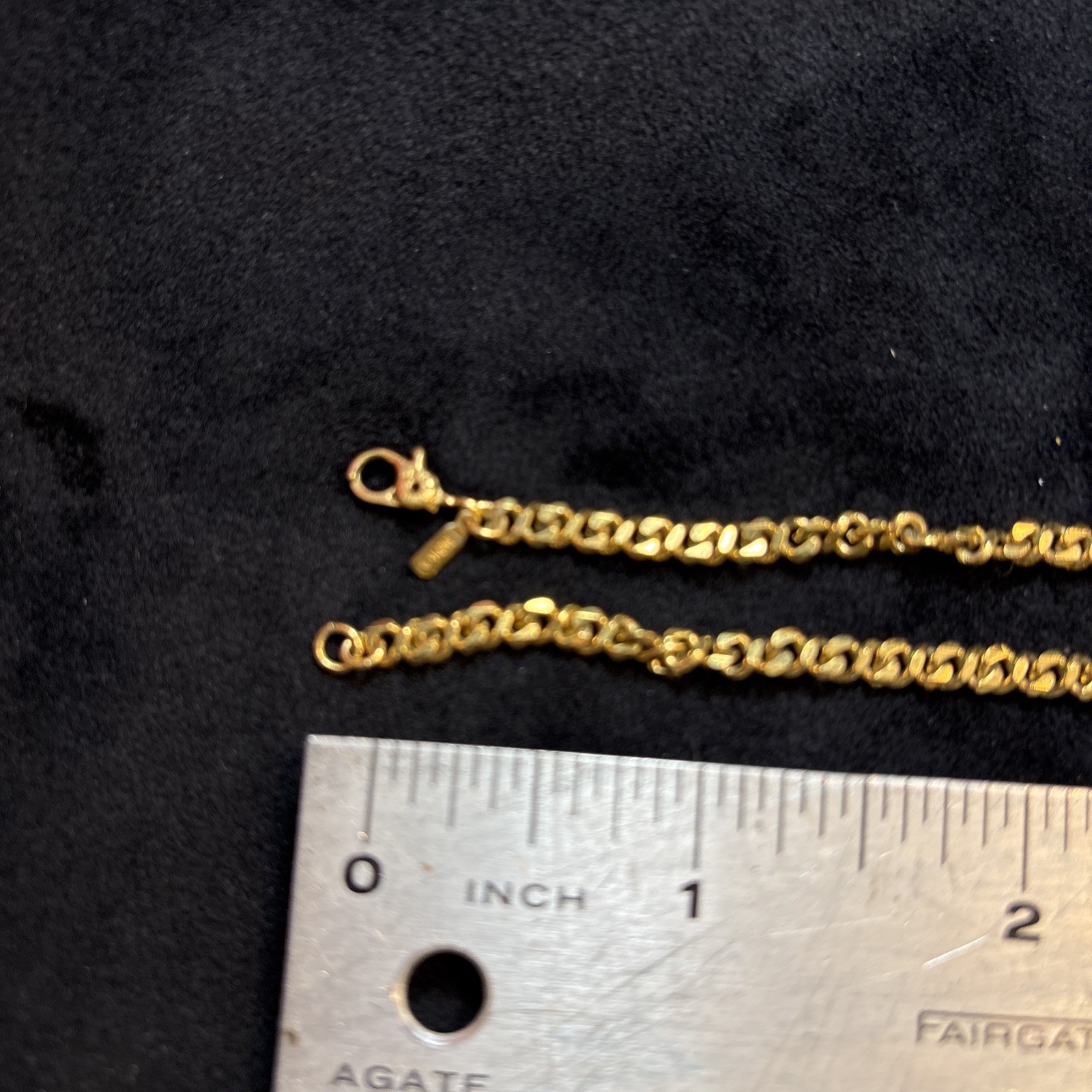 Monet Gold Tone Chain 35” Necklace Signed Very Good Used Free Ship