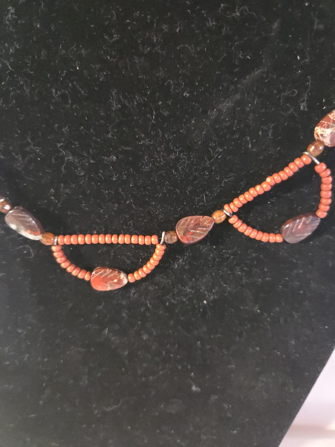 Vintage Gemstone Necklace, Navajo/Southwest, Beautiful Detail – 16″ (915)