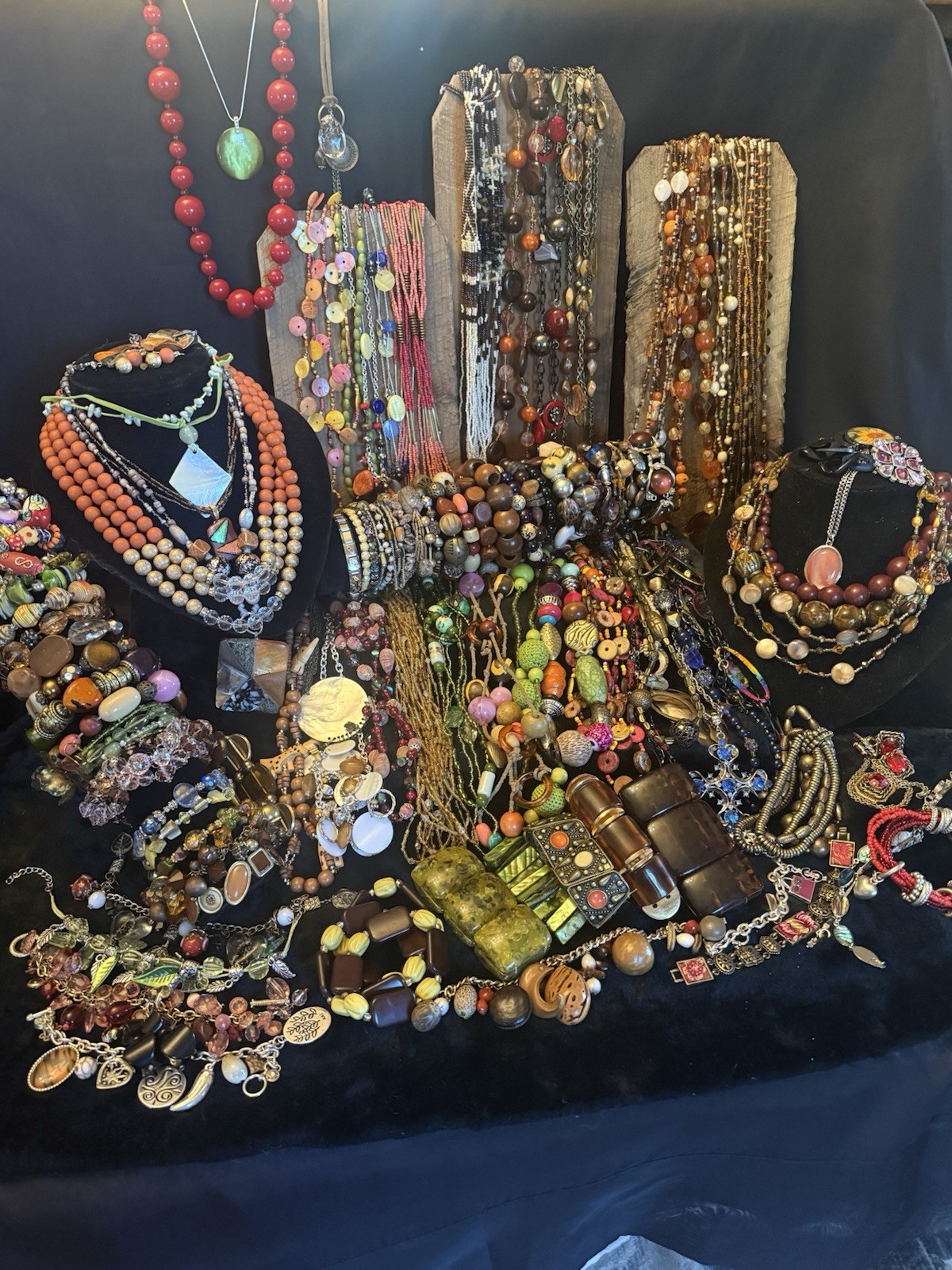 100+ Wearable Jewelry Vintage to Now Estate Costume Mix Craft Redesign 8lbs Lot