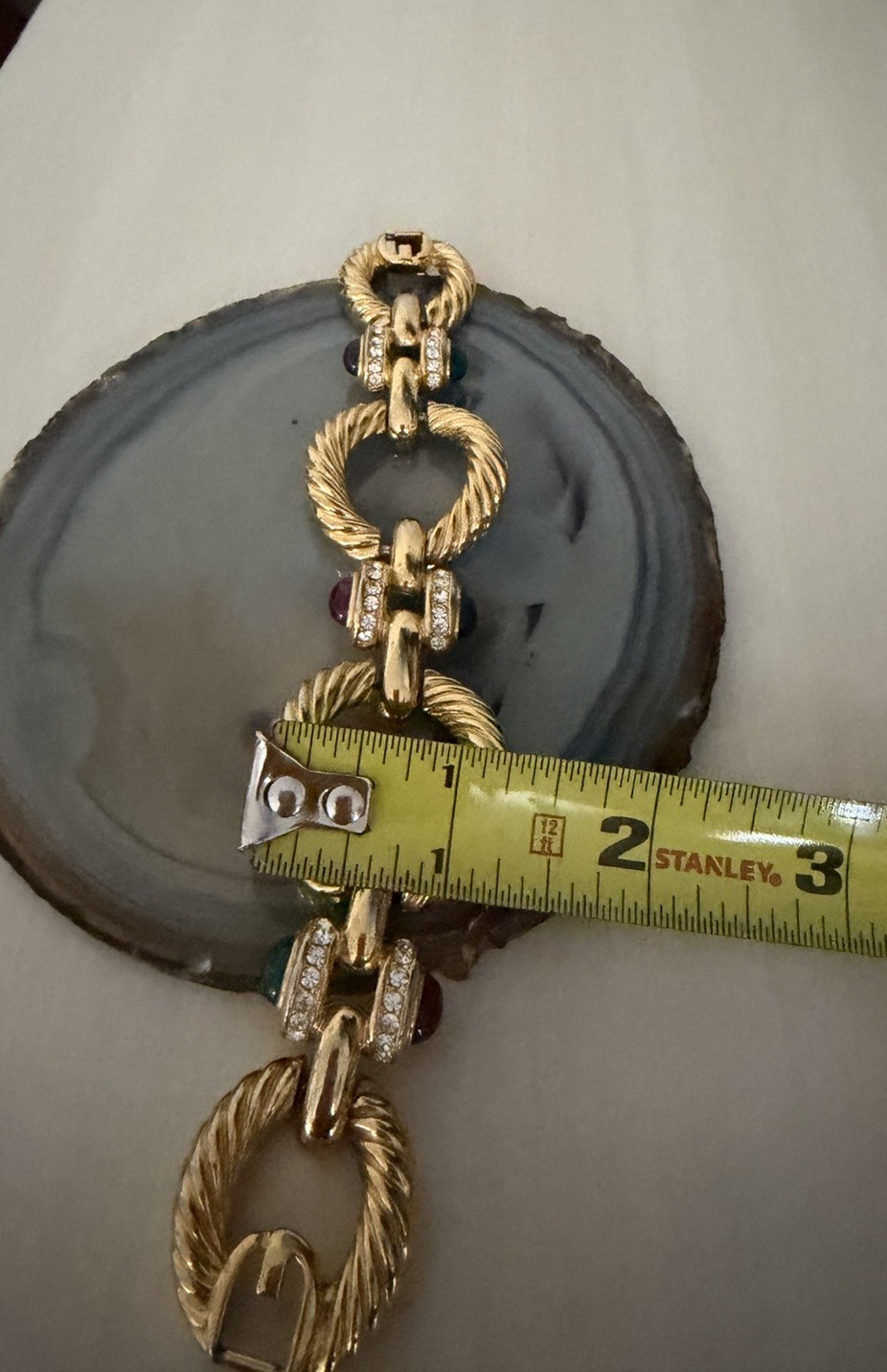 Vtg Givenchy Cabochon Mogul Bracelet