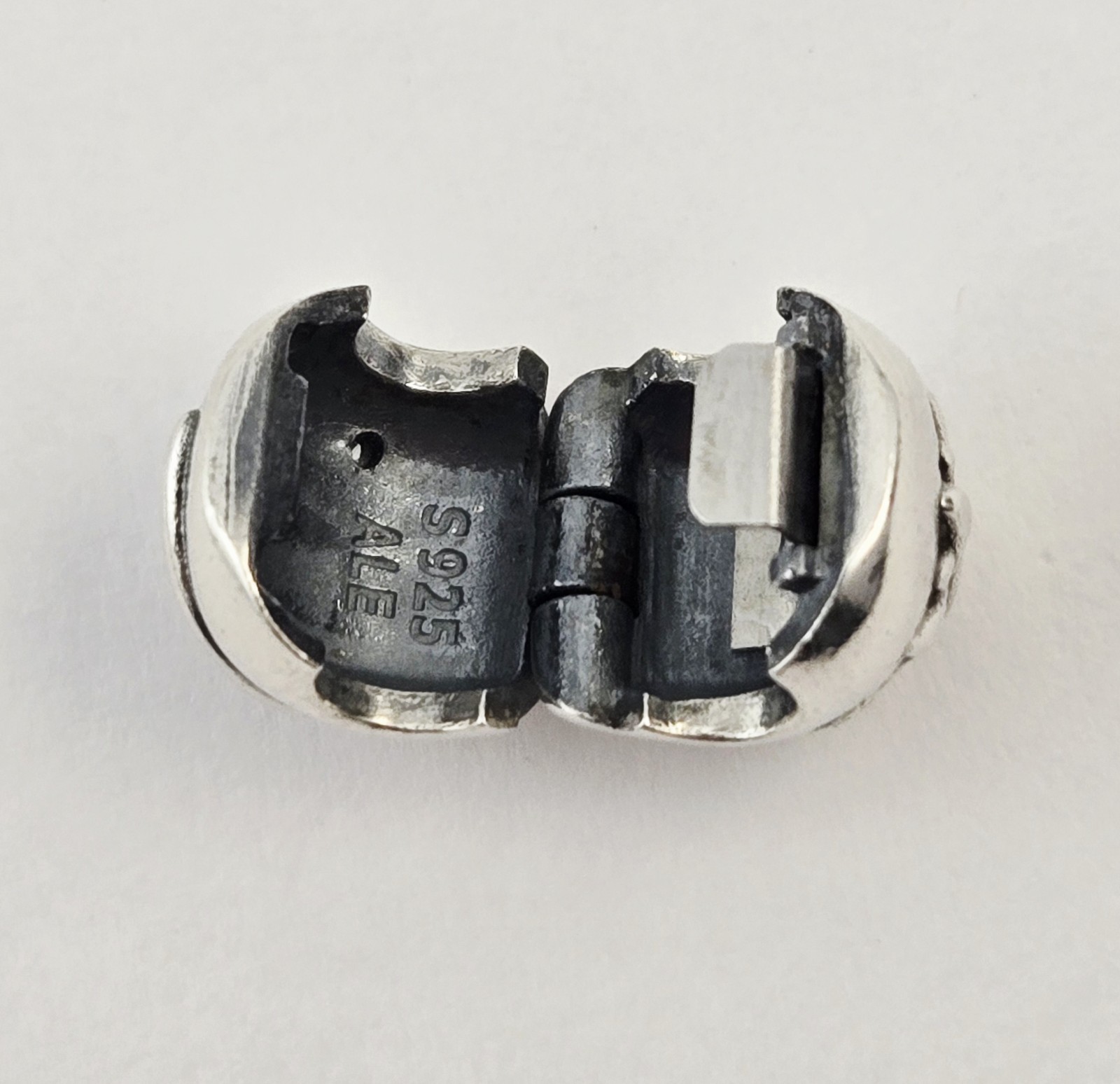 Authentic Pandora Sterling Silver Sun Moon Star Clasp Charm Bead ALE S925 3.0g