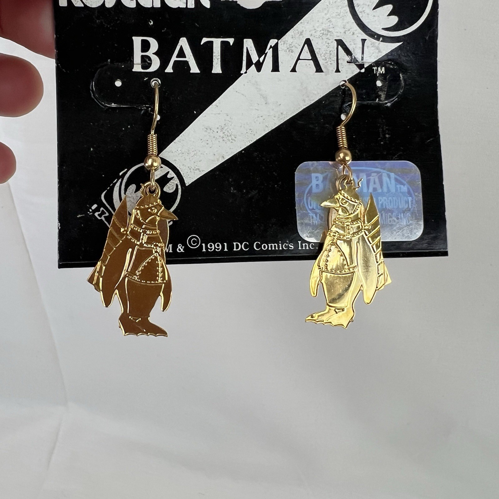 Vtg 1991 Lot Of 5 Batman Returns Cat Women Pin Earrings retro 90s Y2K DC Comics