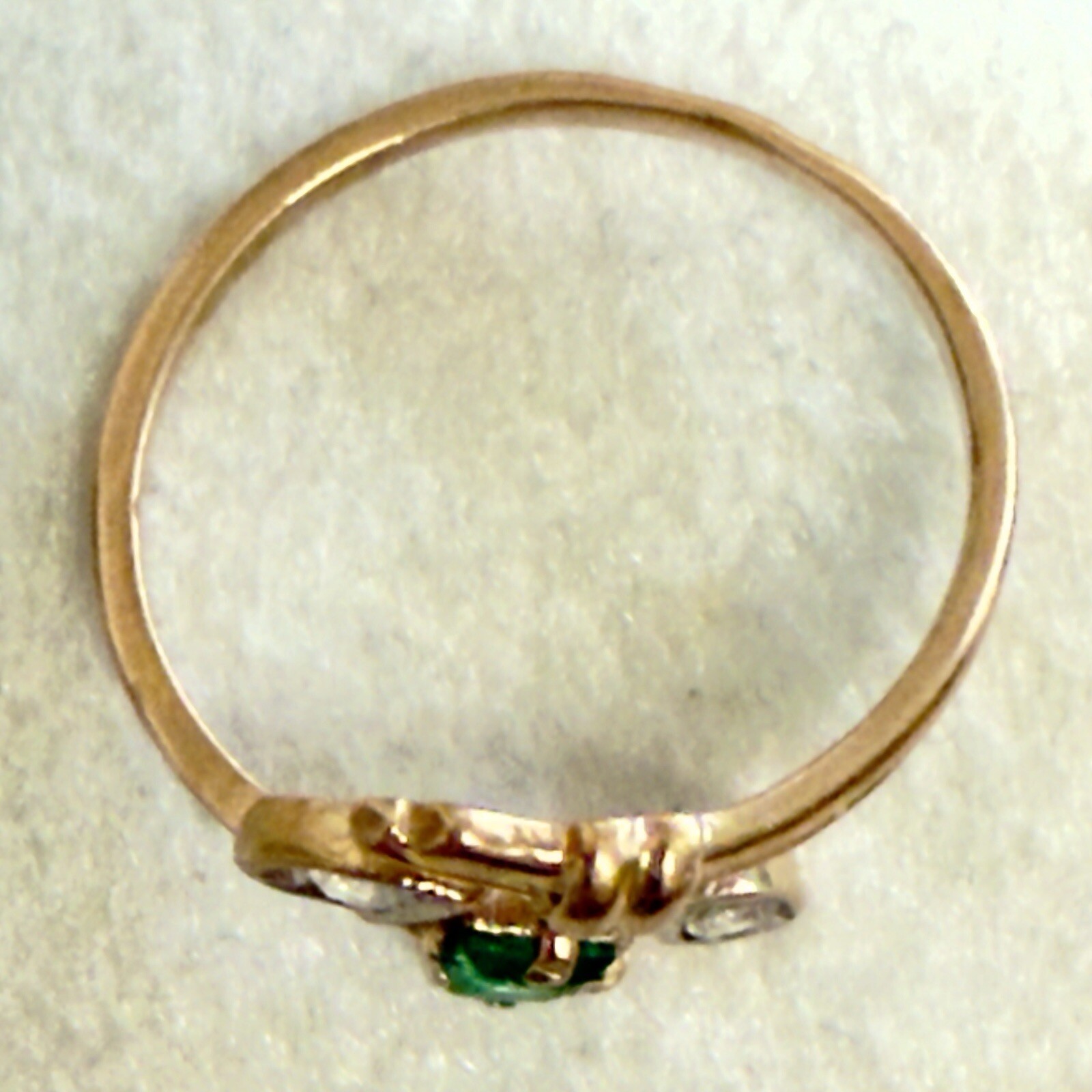 Size 5.5 – 585 14K Rose Gold Delicate Vintage East European Ring – #1634