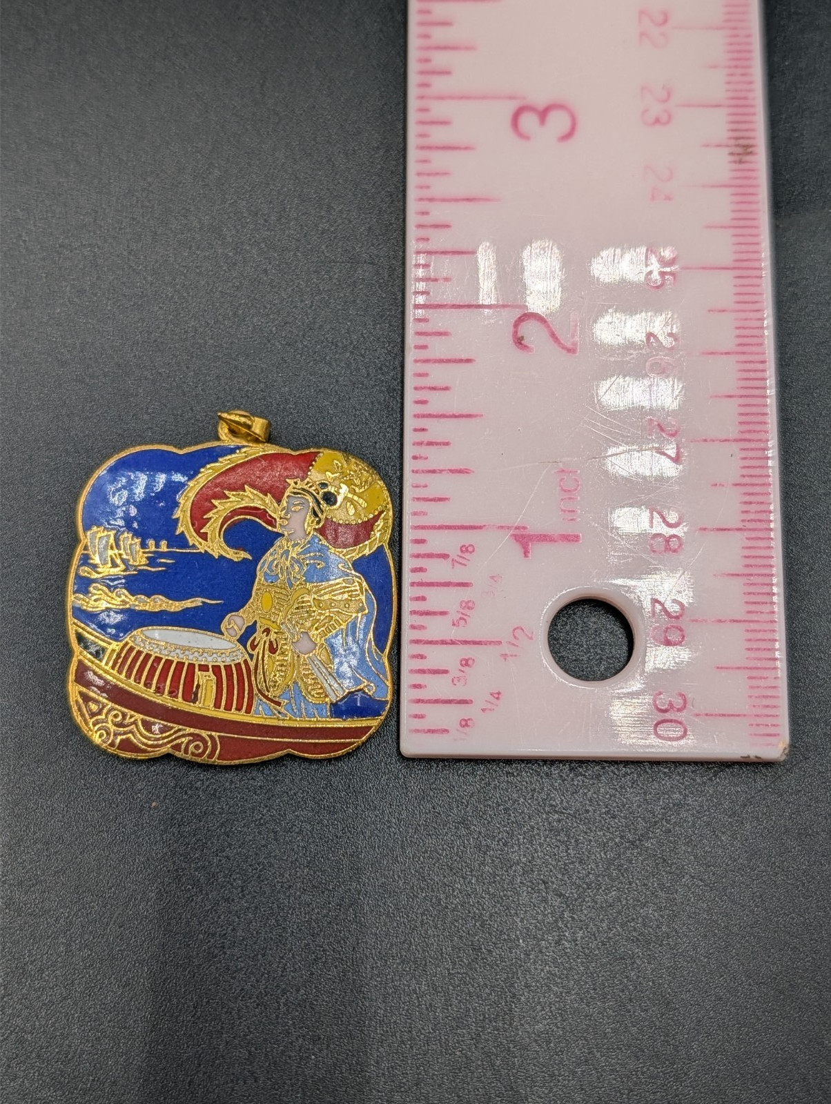 Vintage Cloisonne Pendants From Peking Jewelry With Original Box