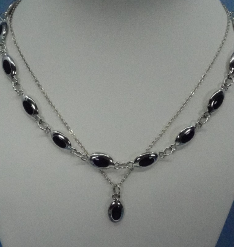 Estate 3 pc Necklaces and Bracelet 16″ x .25 and 7″ bracelet