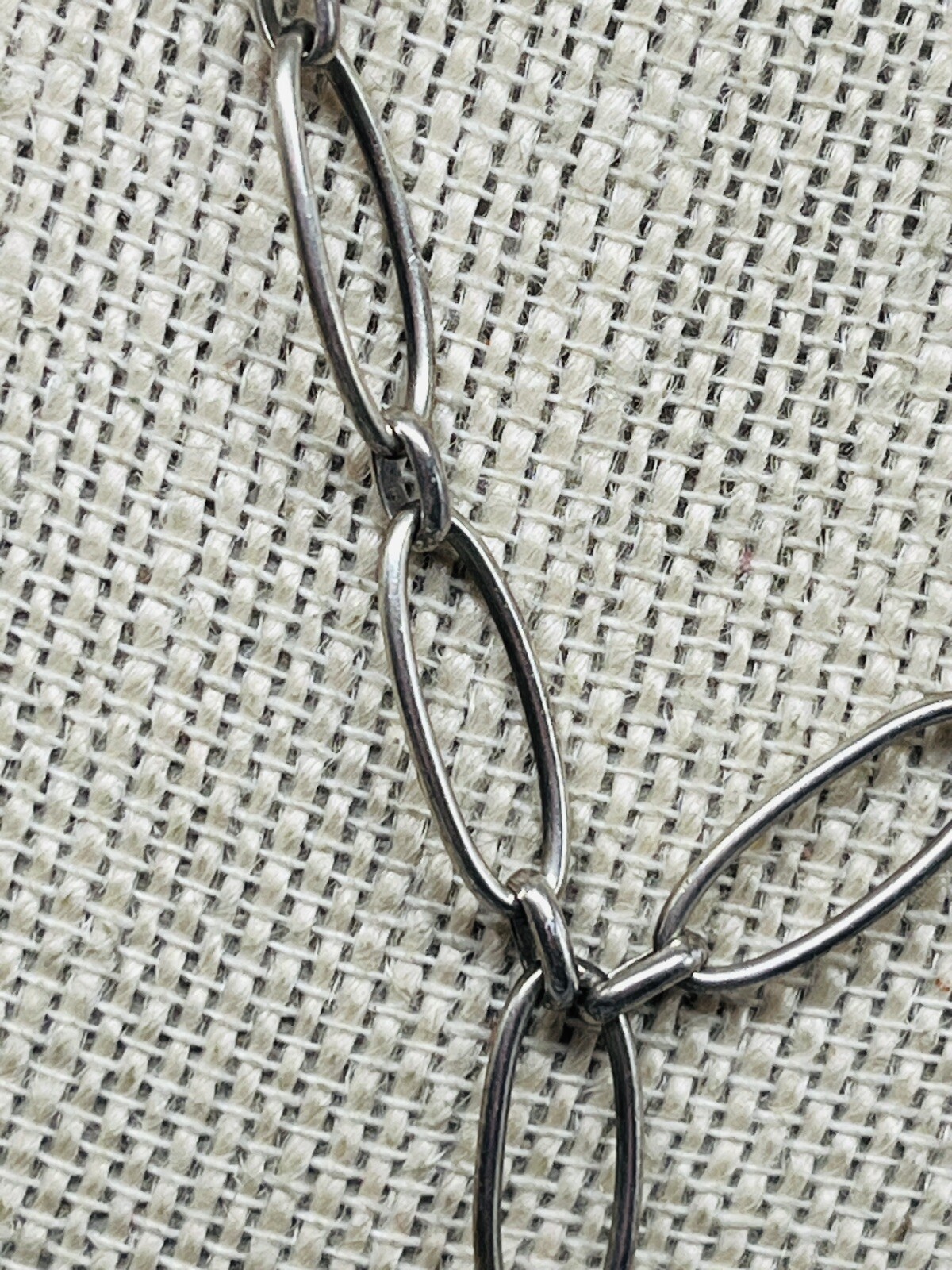 Sterling Silver Fossil Charm Chain Necklace 16″ Chain, 1.5″ pendant ne02