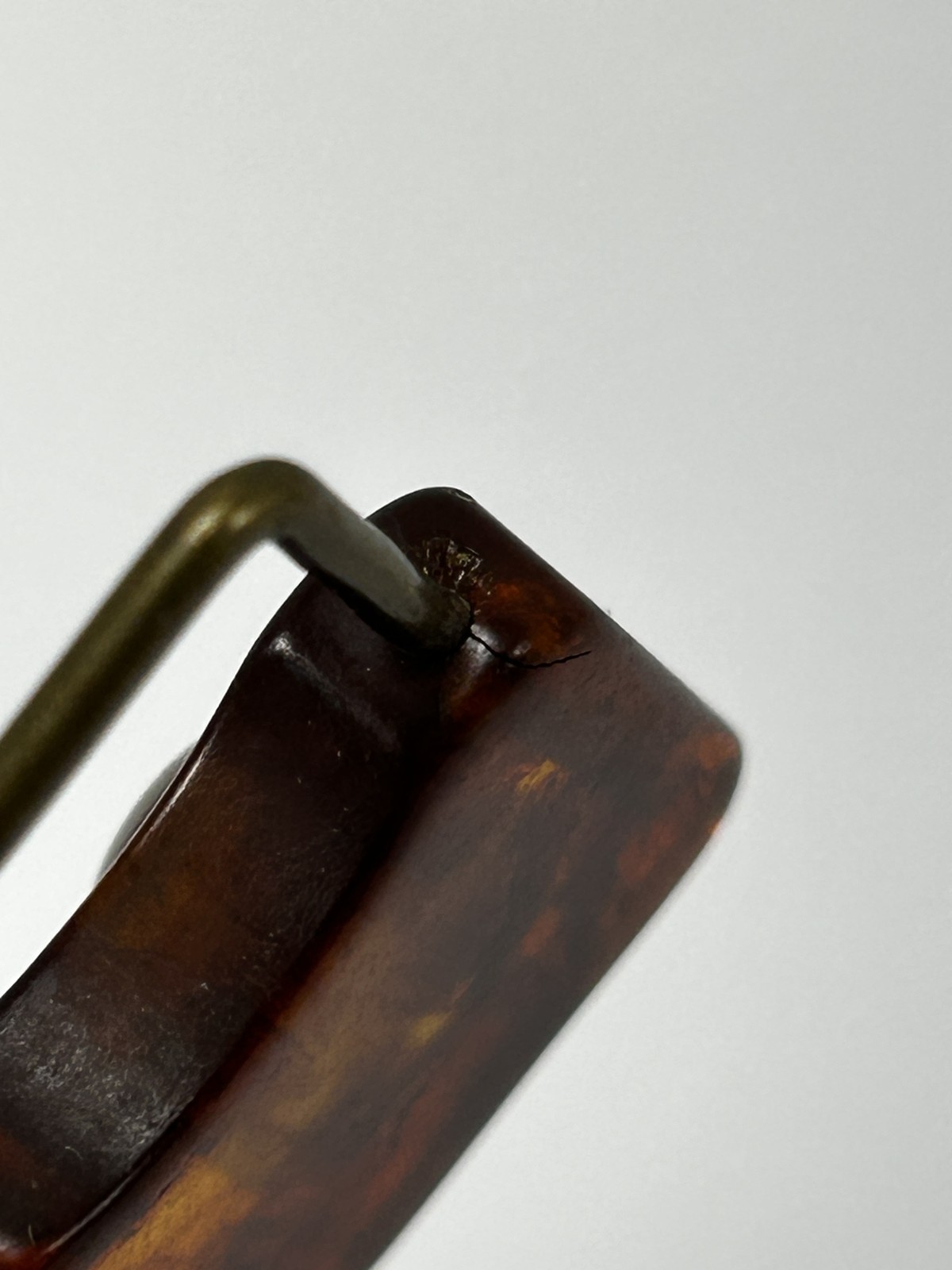 Vintage Antique Tortoiseshell Celluloid Dog Bakelite Mother key Pearl Clip tag