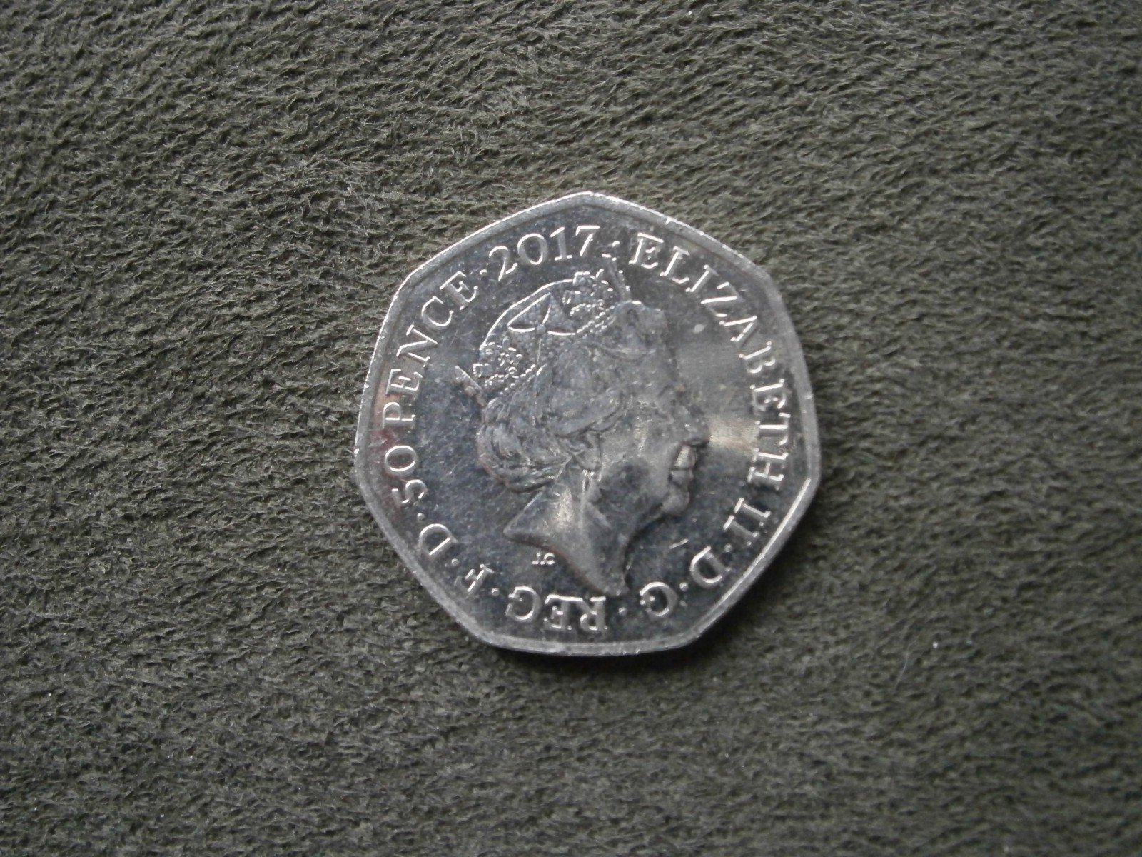 Tom Kitten Beatrix Potter UK Queen Elizabeth II 50 Pence Coin 8.0g ~ 2017