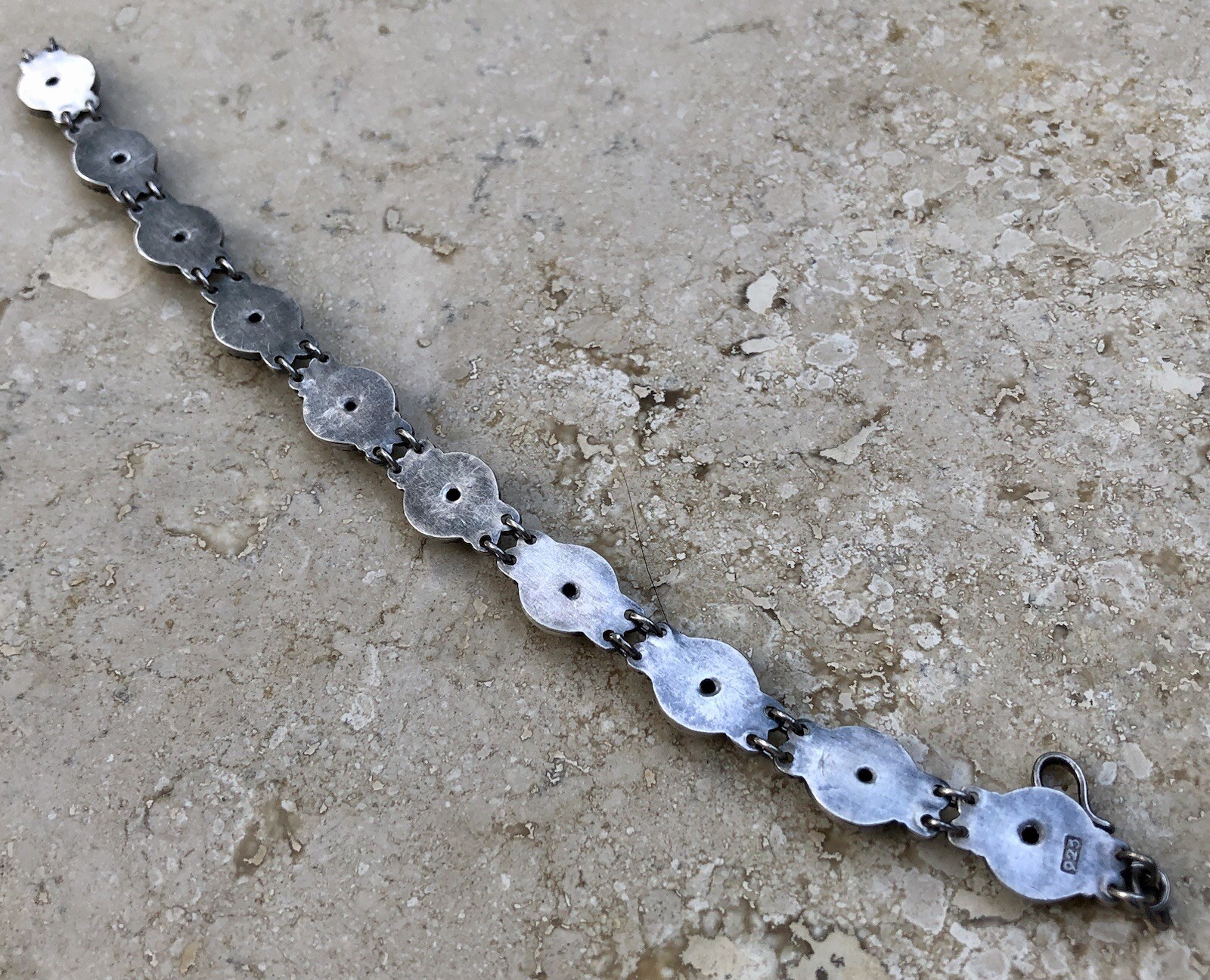 ✨🫧 VINTAGE .925 STERLING SILVER DOME BEAD BALL Link Bracelet | ESTATE Piece 🫧✨