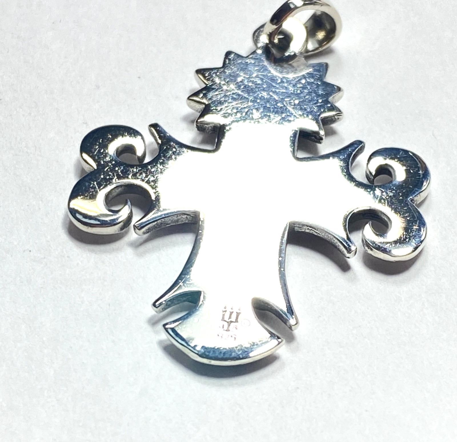 Vintage Unisex Sterling Silver James Avery La Primavera Cross With Dove 1.06″