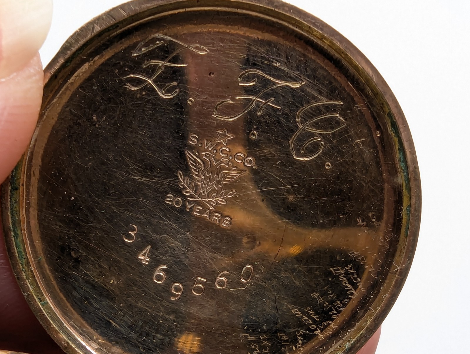 Antique 1920’s Elgin Transition Pocket Watch 12k GF Art Deco WORKS