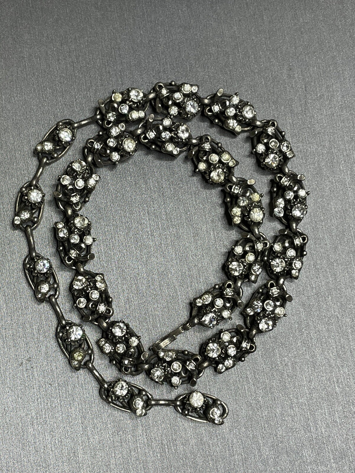 Hollycraft 1953 HTF Parure Suite White Rhinestone “none Missing” a RARE Beauty