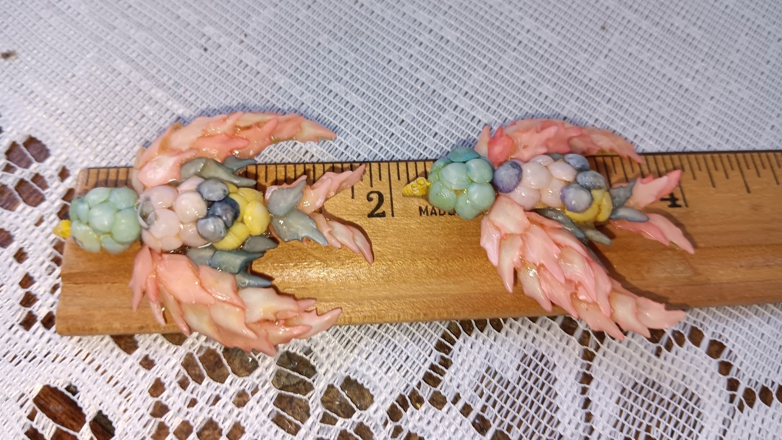 Vintage Shell Bird Pins Brooch