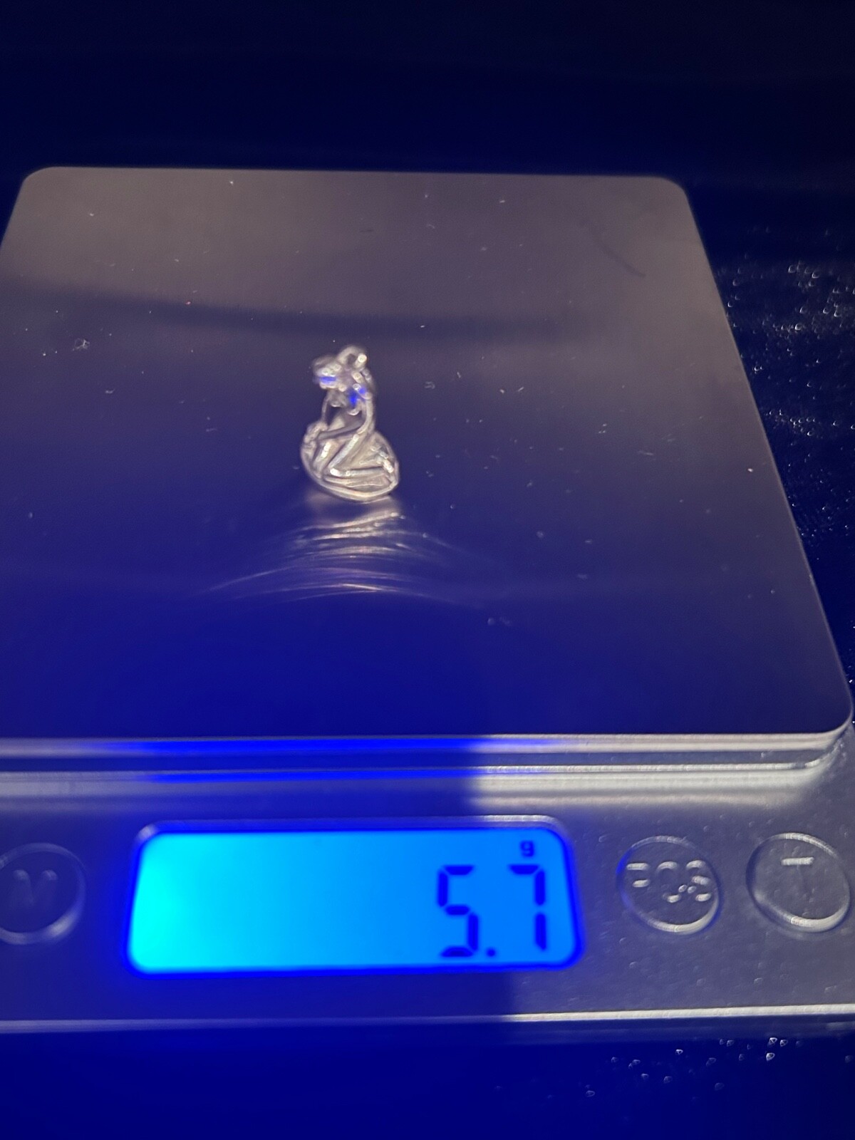 DANISH B. Munksgaard LITTLE MERMAID Statue Charm Sterling Silver Signed DM