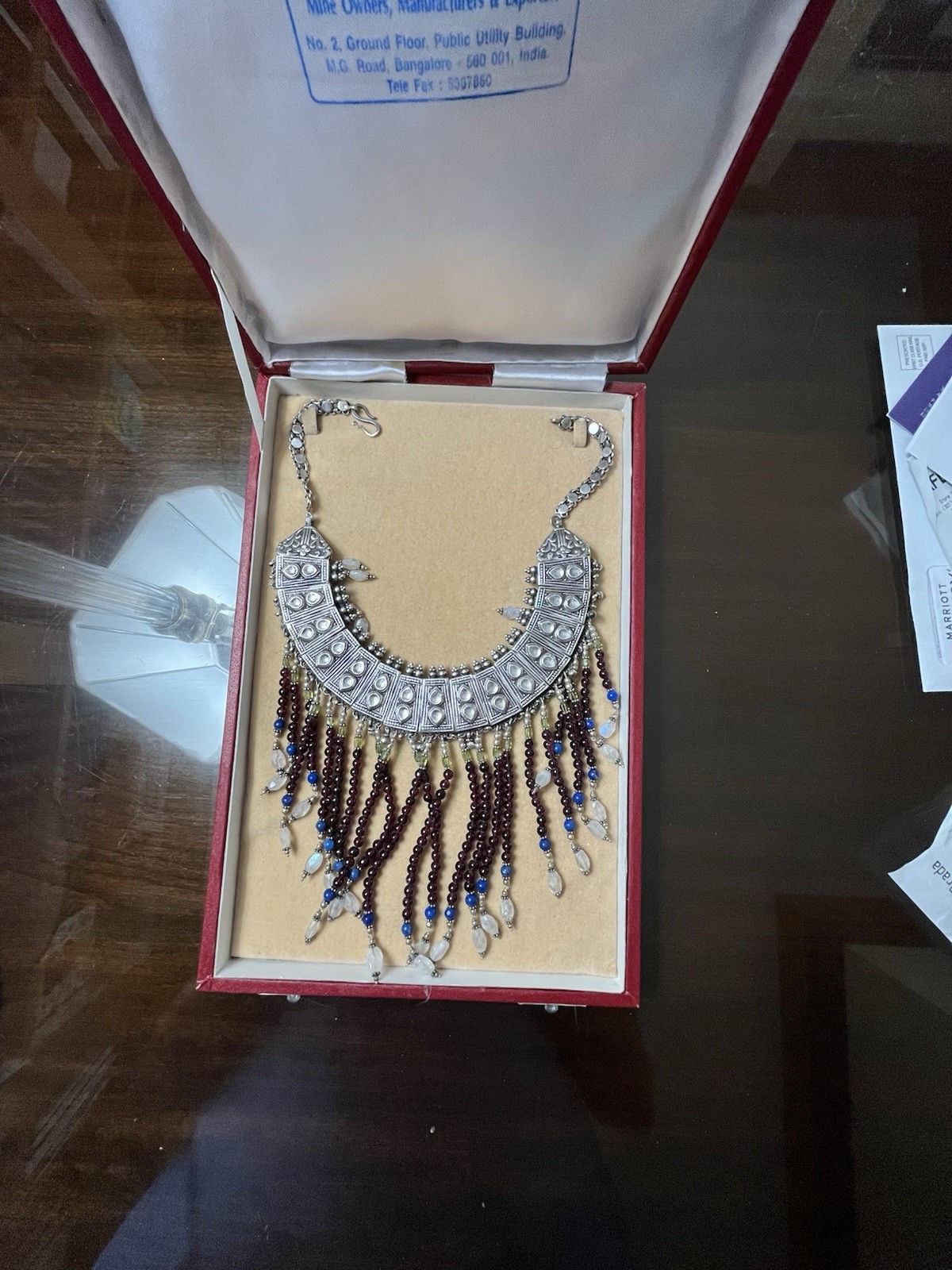 Vintage Silver Rajasthan Style India Tribal Collar Necklace 235 grams