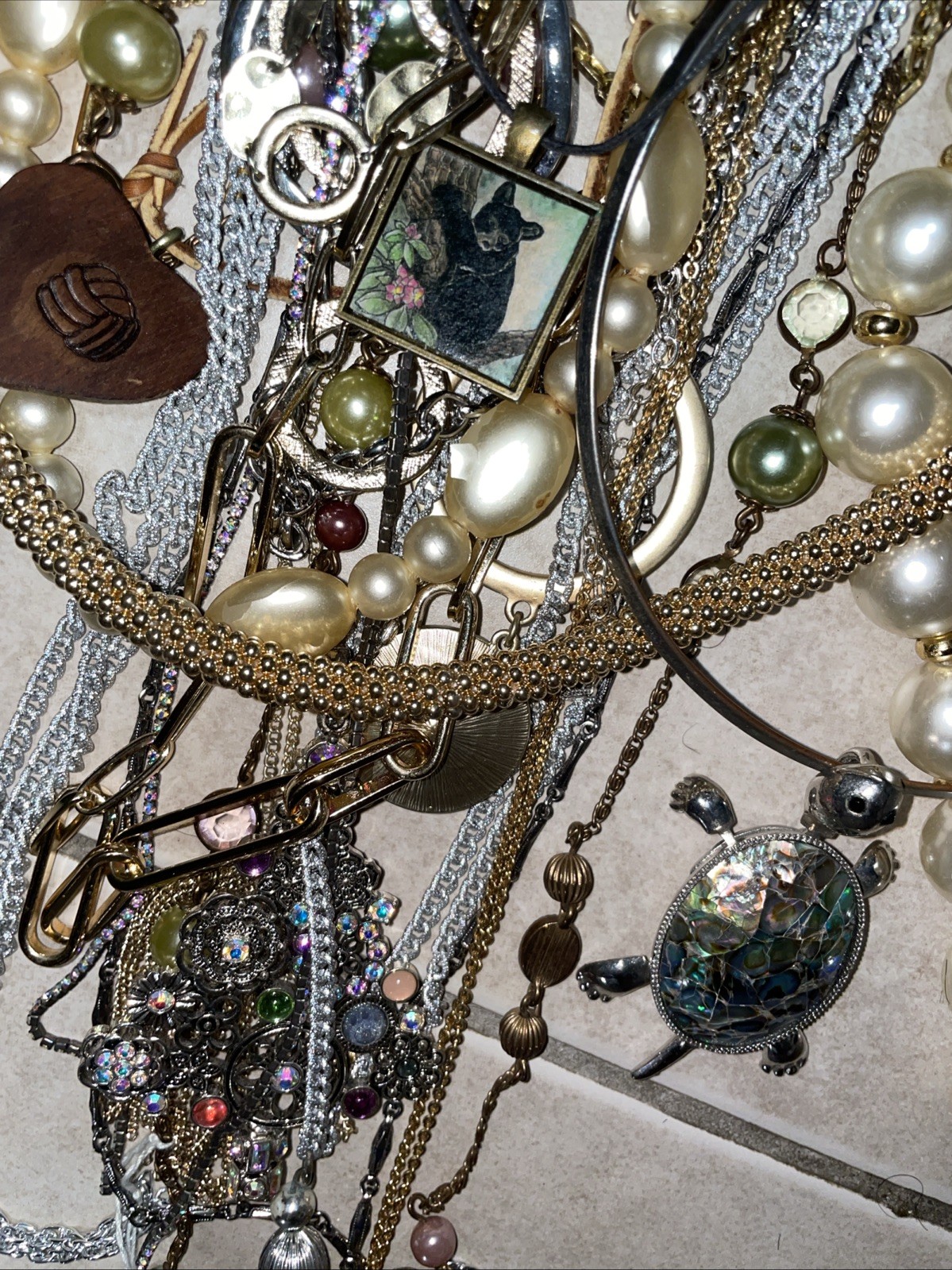 vintage necklace lot See Pictures