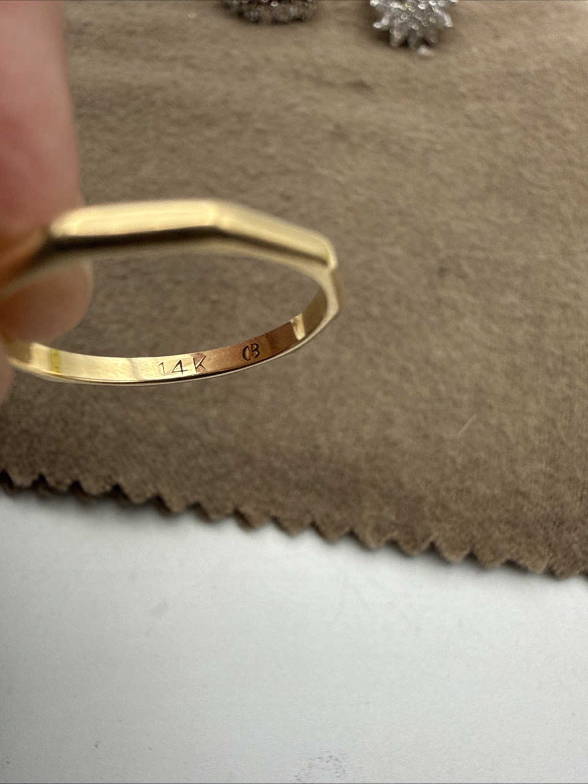 Vintage Statement Cocktail Ring Lot – Clear Stones Gold tone Sizes 5.5 – 6.5
