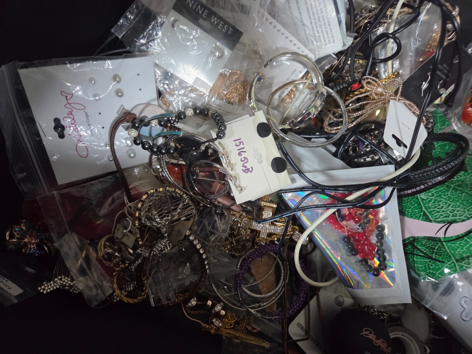 Storage unit find- tote full of jewelry sterling silver
