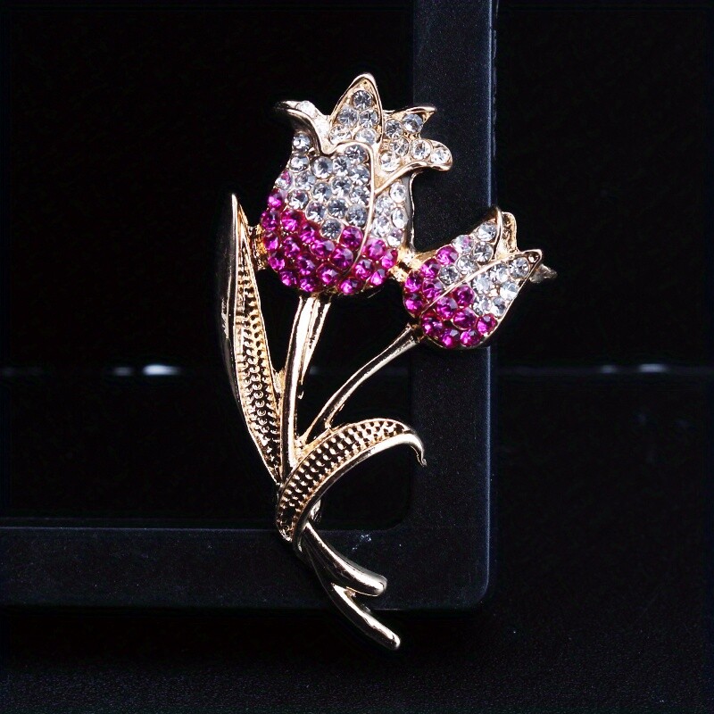 Temperament High-end Elegance Tulips Simple and Delicate Brooches Accessories