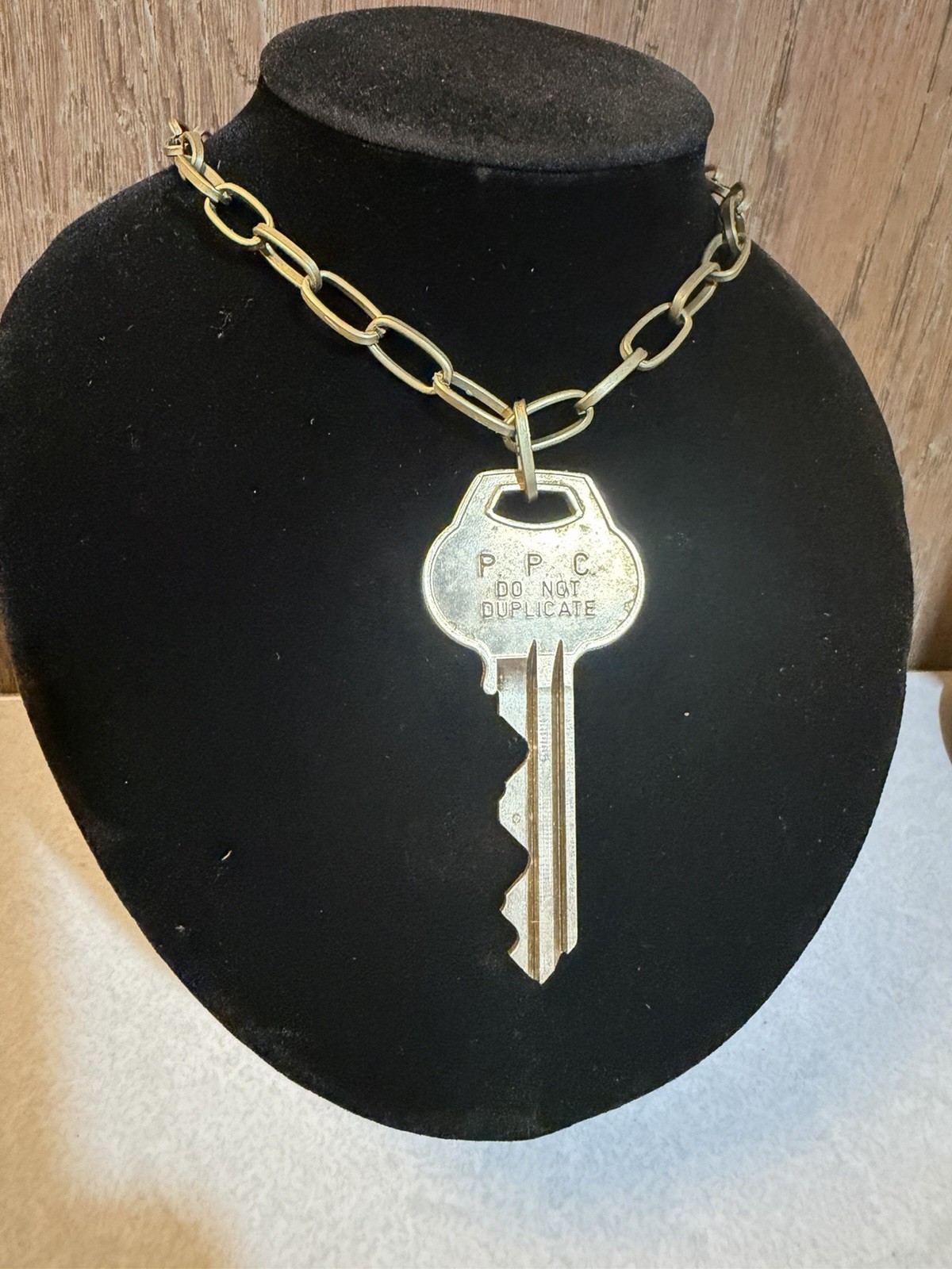 Vintage Insane Asylum Key Necklace Pilgrim State Hospital Psychiatric Center
