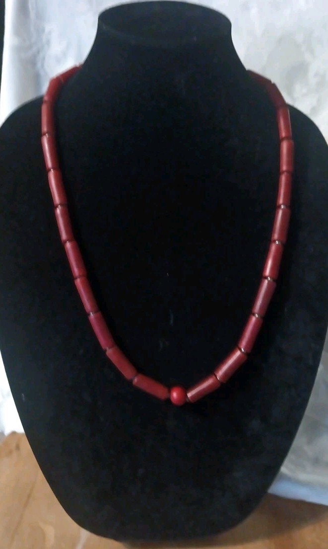 Antique African Trade/Prayer Bead Necklace 26″ Handcrafted Jewelry