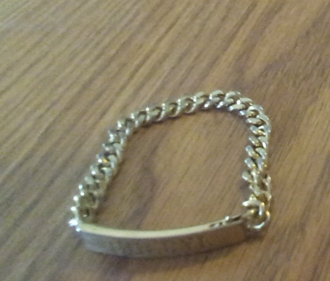 Vintage Speidel ID Bracelet Gold Electroplate Cheryl