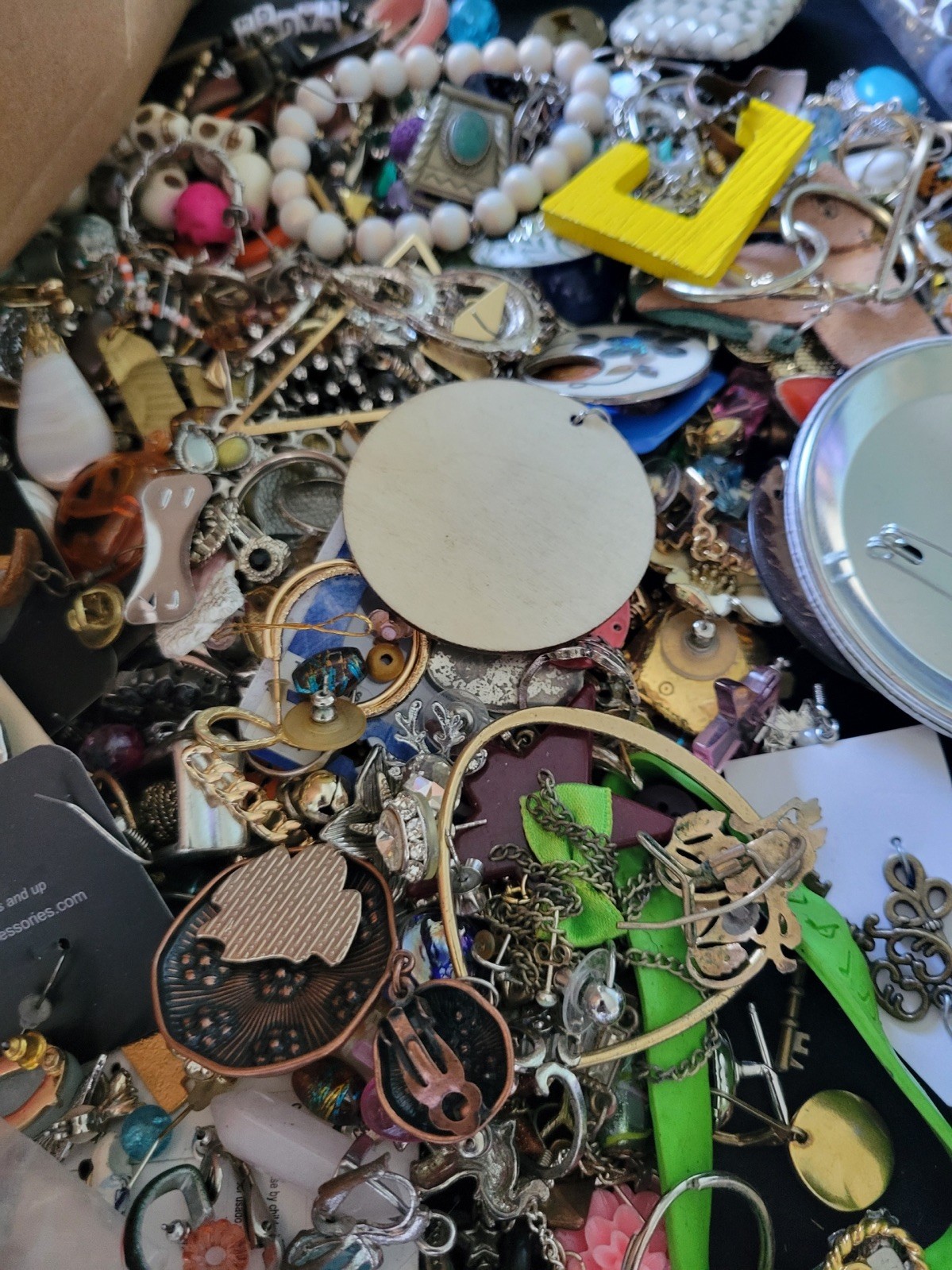 3 Lbs Pounds Craft Art Junk Unsorted Huge Lot Jewelry Vintage Now Treasure Fun