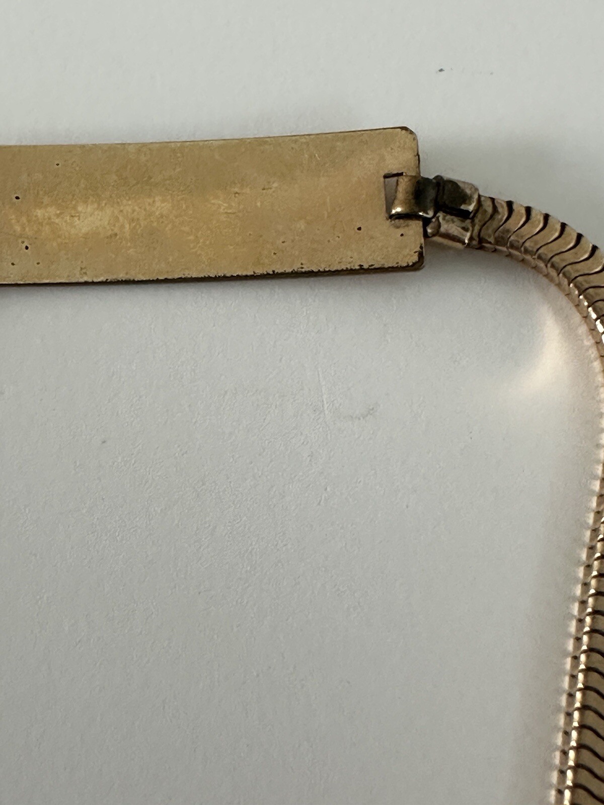 ACo ID Bracelet 1/20th 12k Gold Tassel Engraved JANET Filled 7″ Vintage