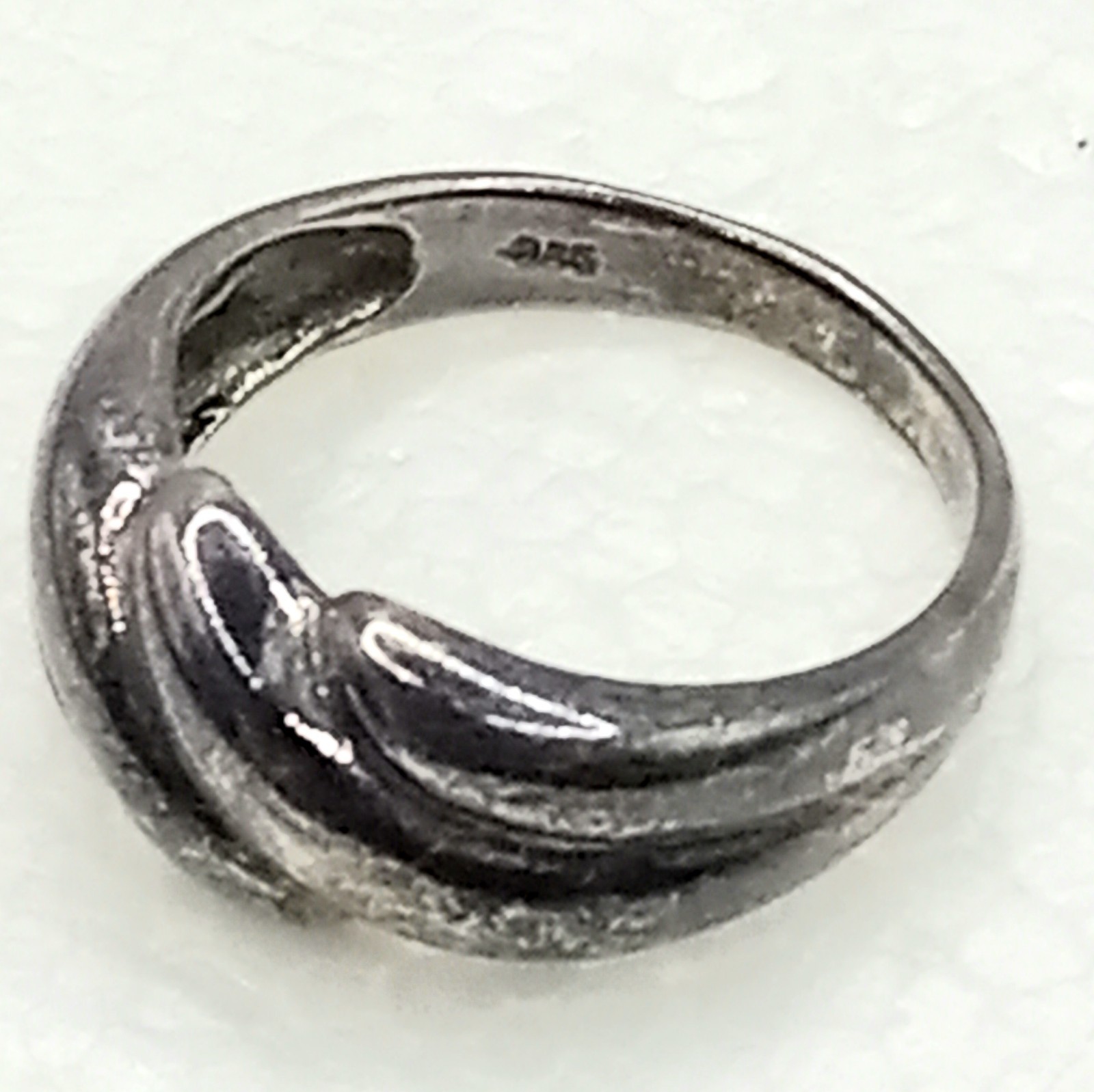 Vintage Womens Sterling Silver Ring, Size 8, Nickel Free, 1960s