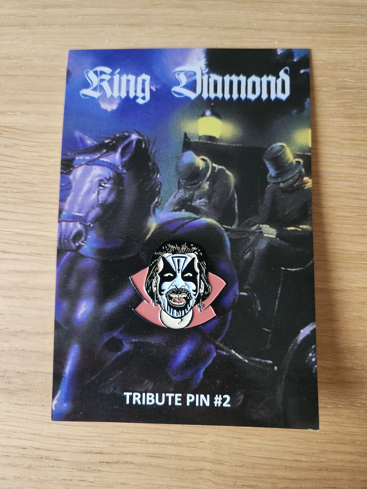 King Diamond Abigail Enamel Pin Button Mercyful Fate Hell Iron Maiden Ghost