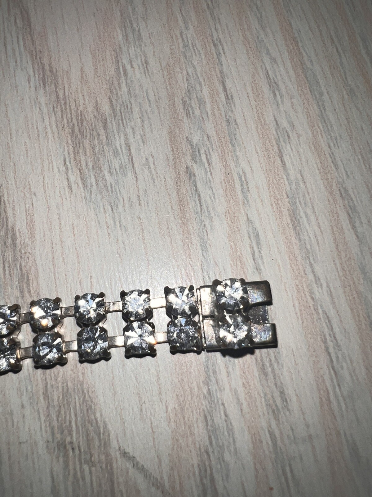 Vintage Rhinestone necklace bracelet set STUNNING None Missing