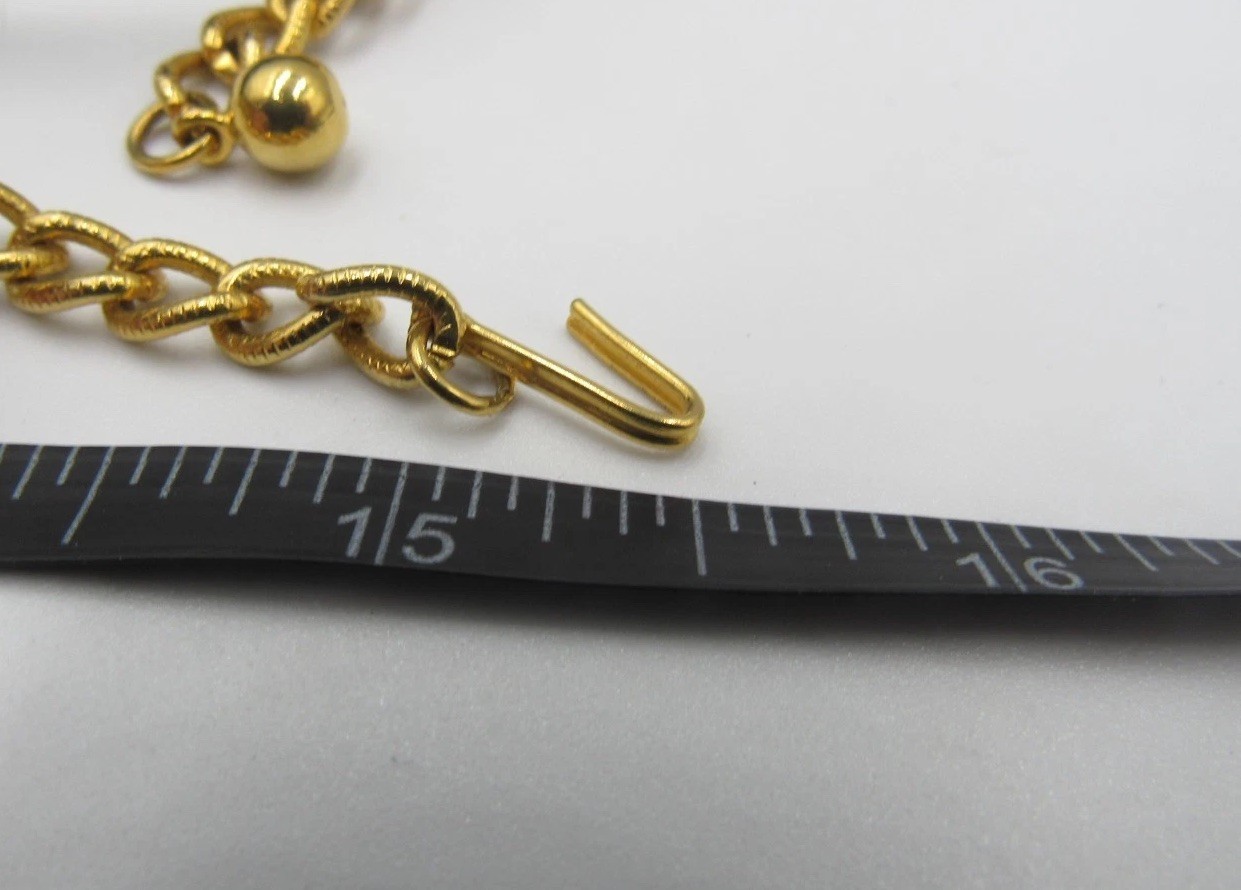Vintage Gold Tone Braided Mesh Choker Daisy Pendant 15.5” Necklace E9