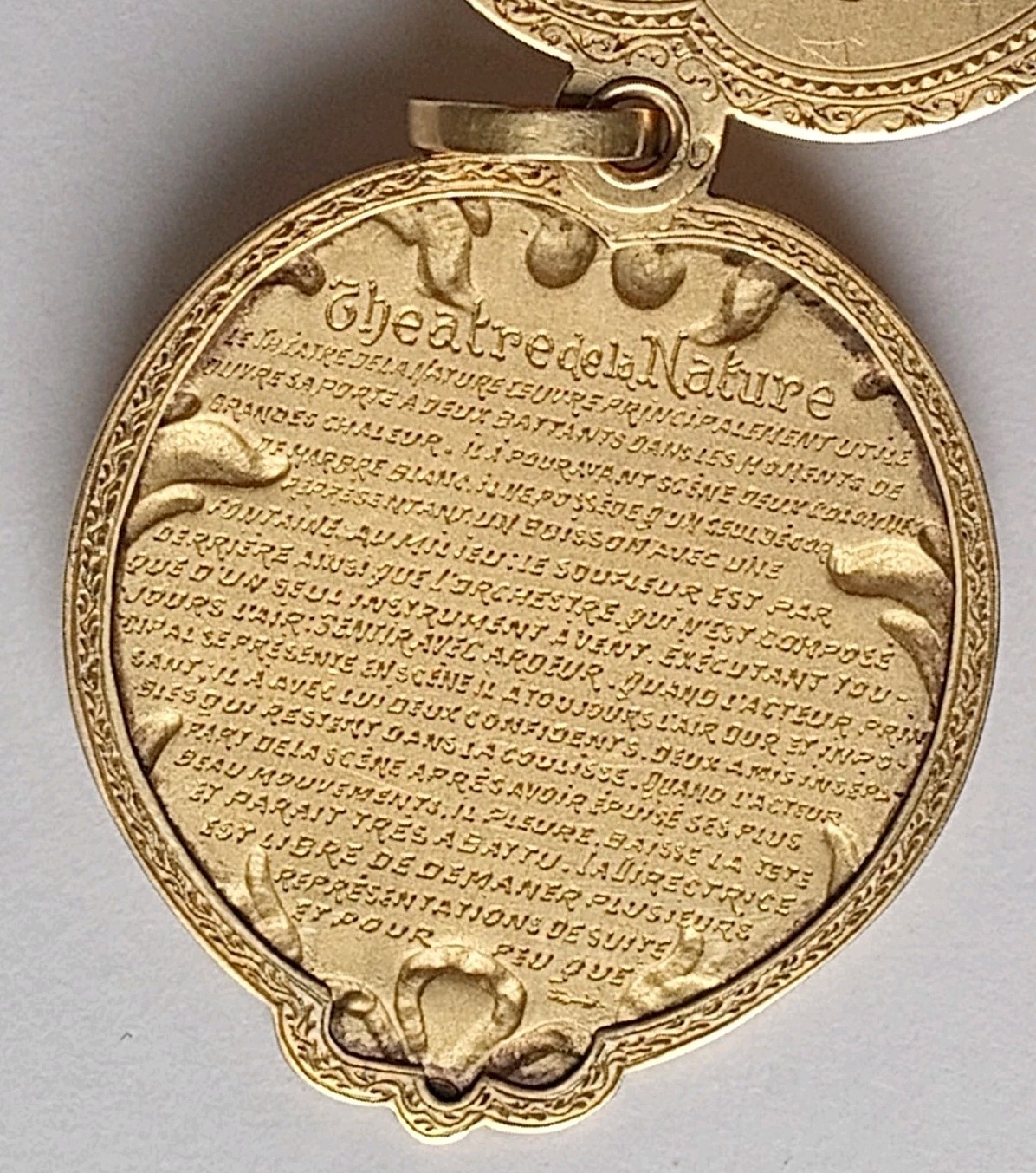 Erotic French 18K Gold Paris Theater Actor Rabbits Pig & Woman “A Night Of Love”