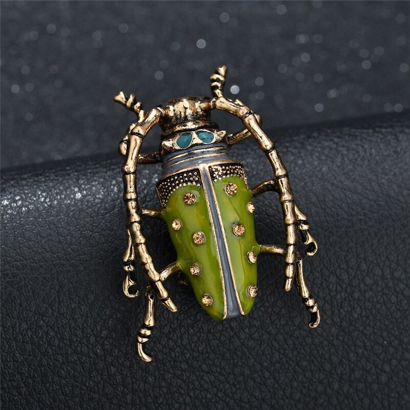 Insect Bumble Bee Brooch Bee Jewelry Gold Color Enamel Brooch Rhinestone Jewelry