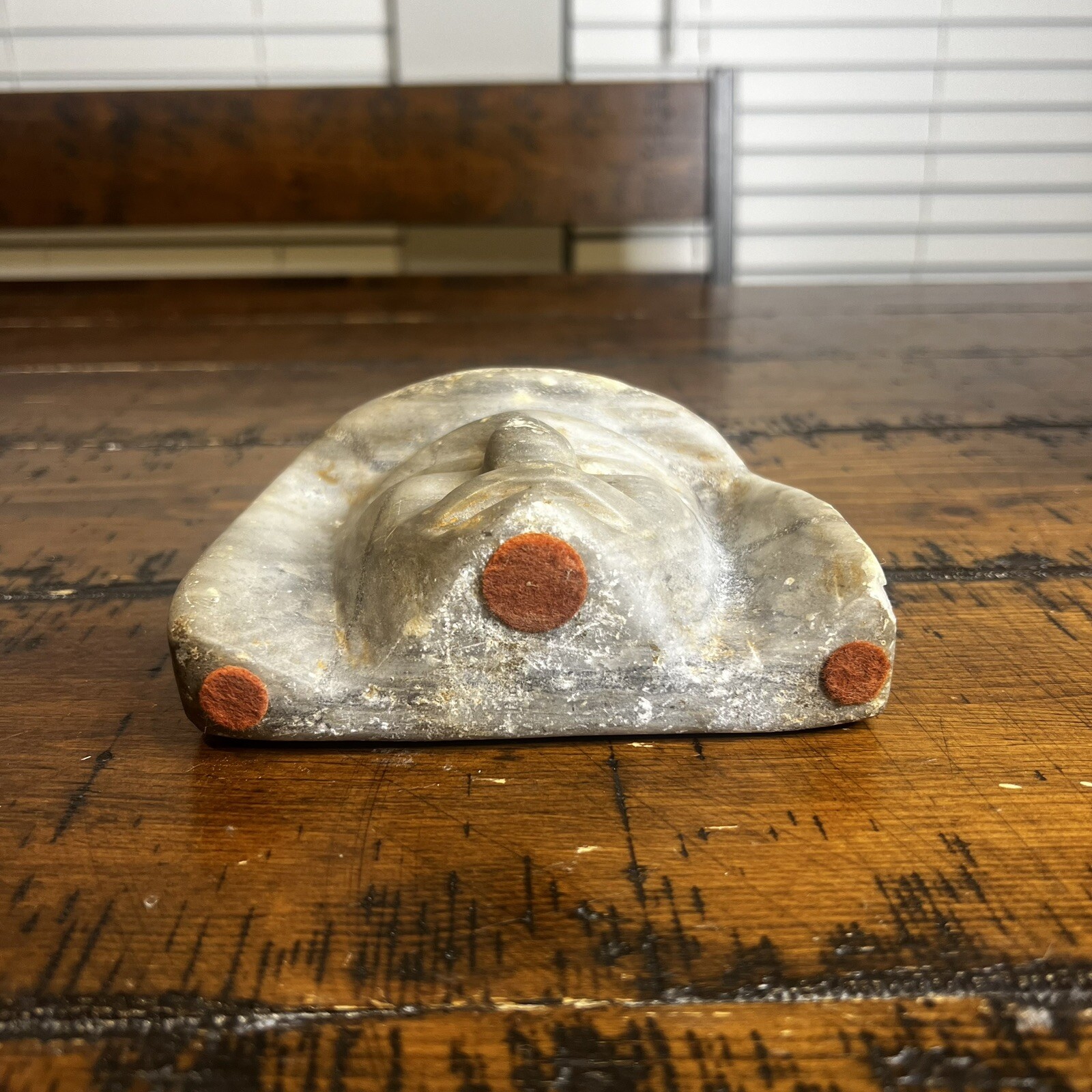 Gorgeous 2 Tone Grey Stone Heavy Warrior Spiritual Statue