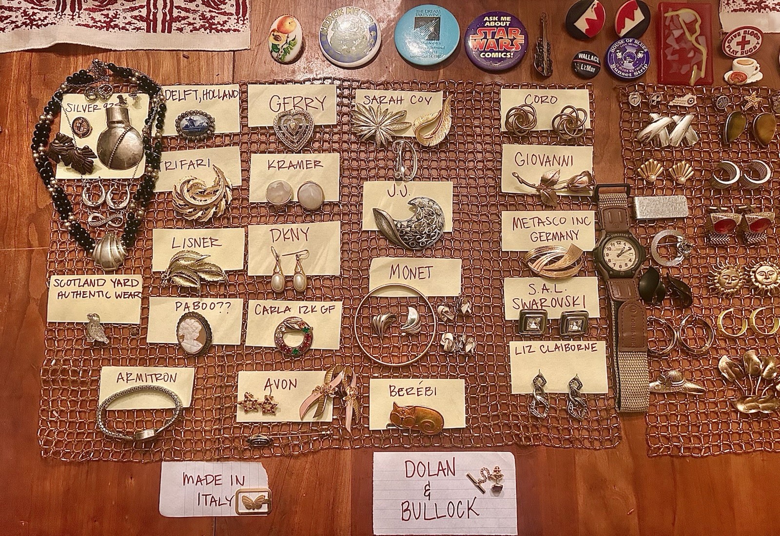 Massive Vintage Jewelry Lot Half Signed Some Silver All Wearable