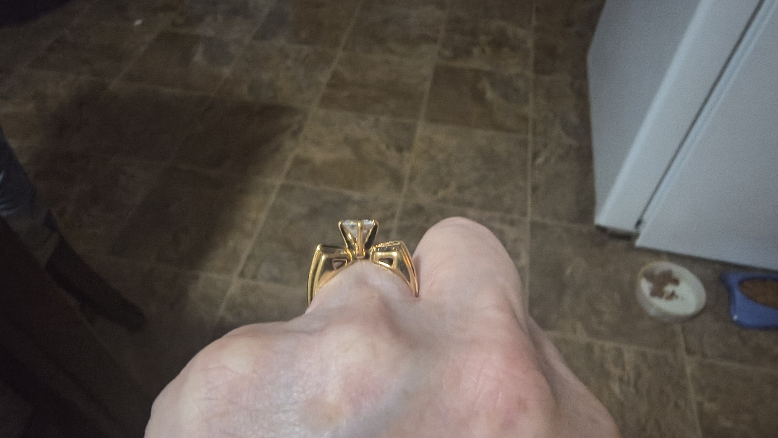 Vintage Bow Ring Size 6.5 – 14k HGE Gold Electroplate – Lind Maker Mark