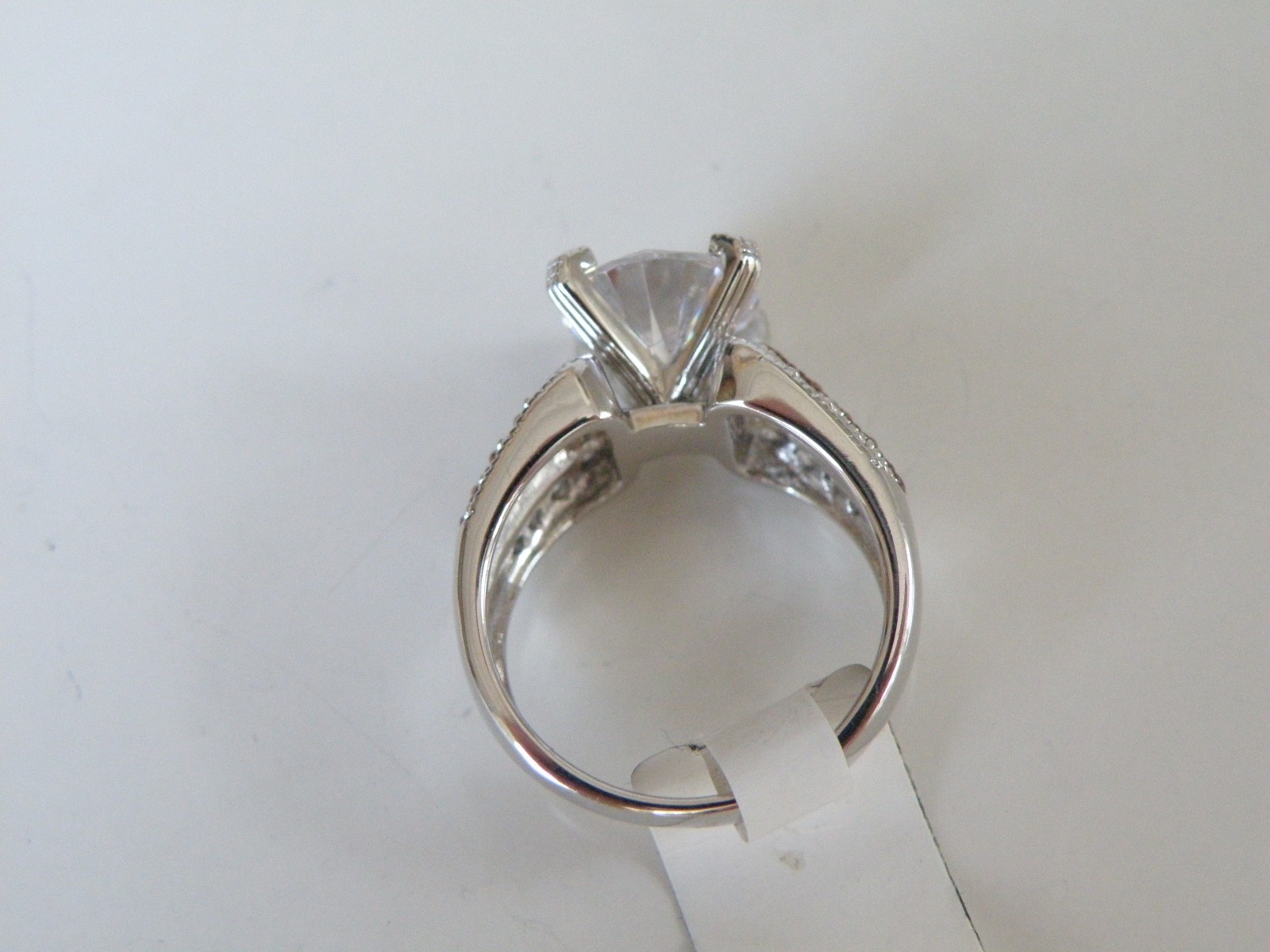 New Sterling Silver 925 Rainbow Sparkle CZ Ring Size 6