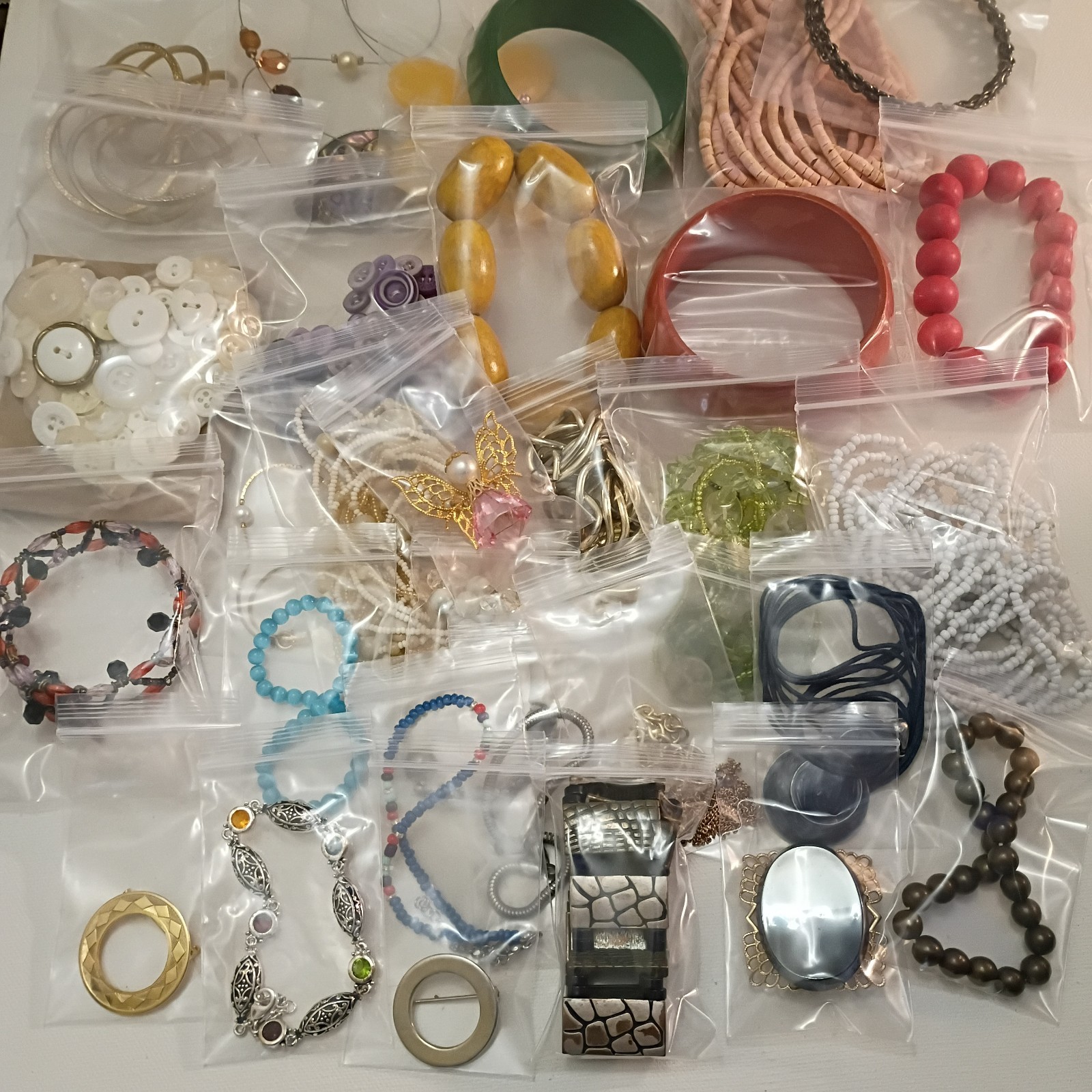 Vintage to Now Mixed Jewelry Lot Necklaces Brooches Bracelets