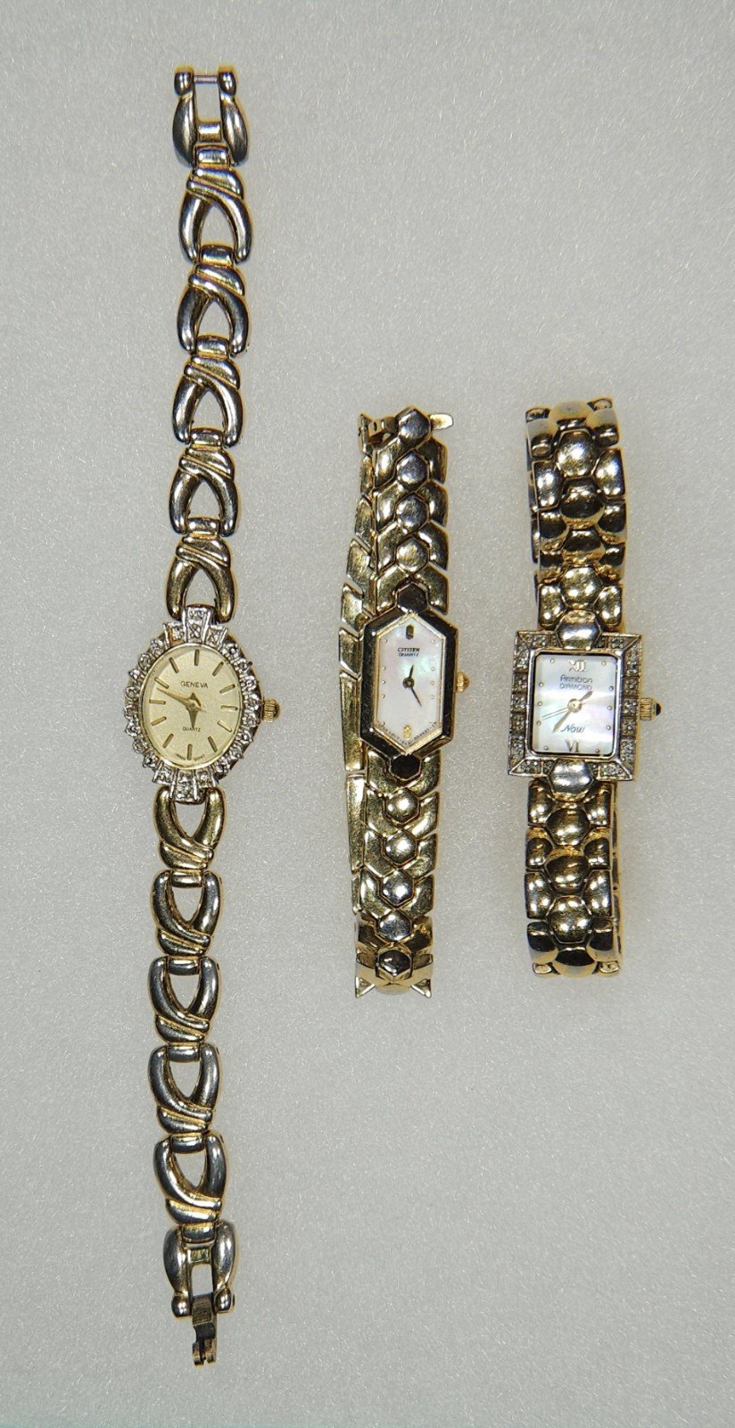 VTG Women’s Watches Geneve Diamond – Citizens Elegance Armitron Mother of Pearl