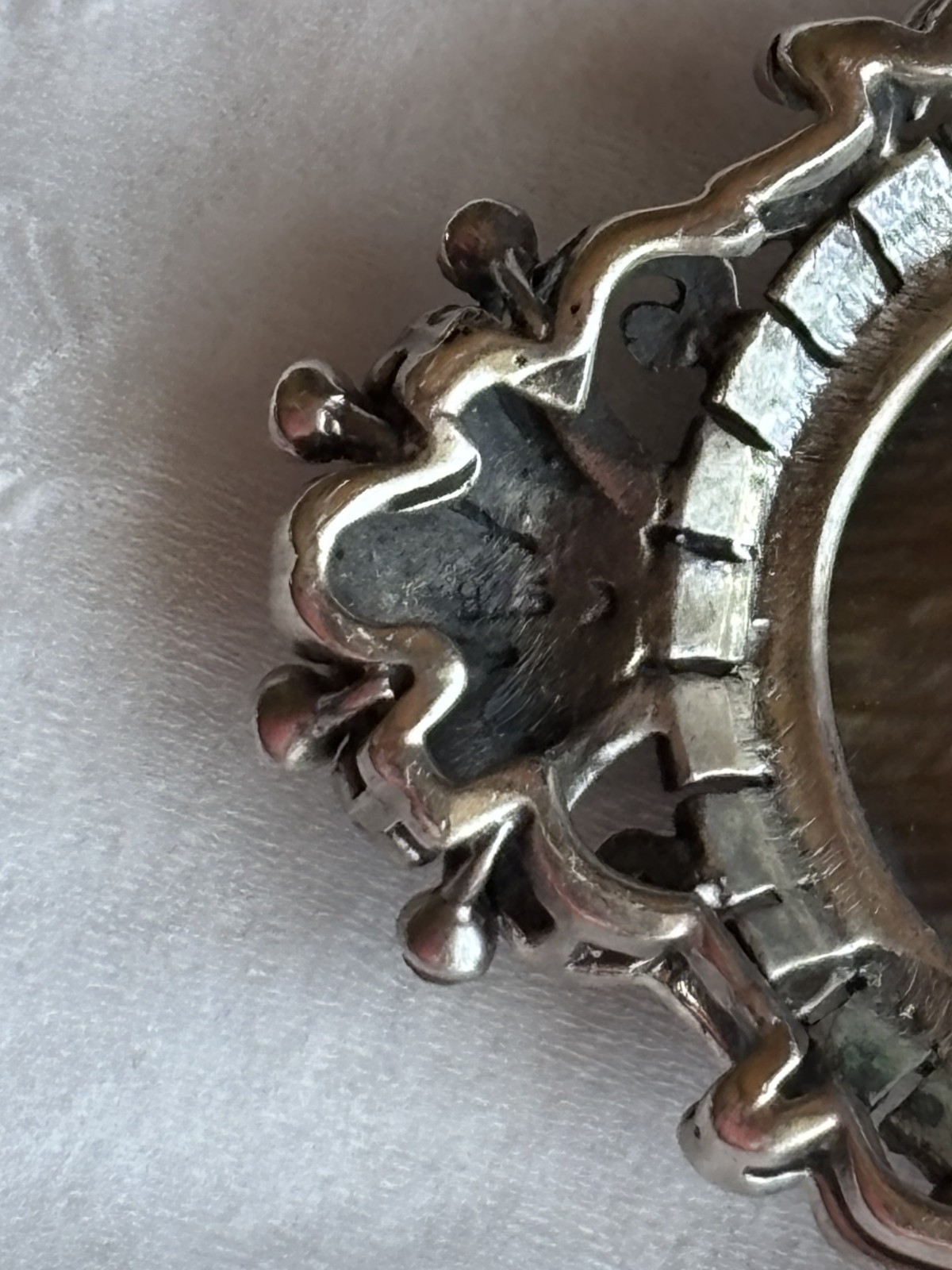 Antique German Art Deco 925 Sterling Silver Marcasite Cameo Brooch Pendant 33.2g