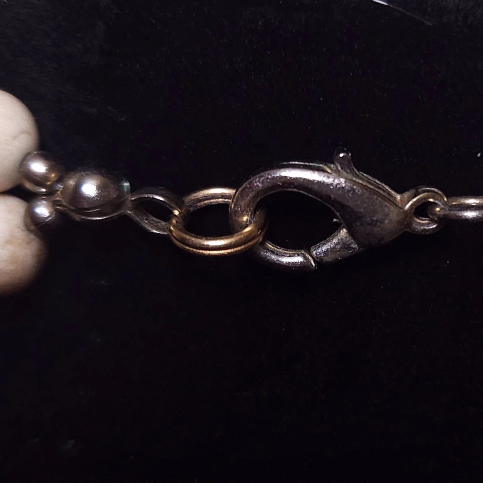 Karla Jordan Vintage Mother of Pearl Necklace 12 In BohoShique Statement Piece