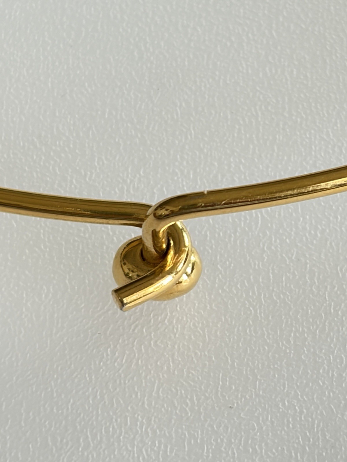 D’Anna Brutalist Statement Pendant Joan Rivers Torque Choker Necklace Gold Tone