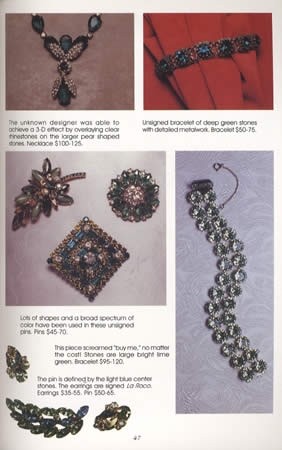 Vintage Rhinestone Jewelry Collectors Guide incl Costume Designer & More