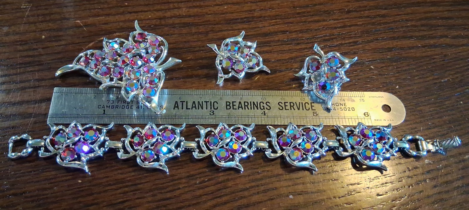 Vintage Sarah Coventry “Dazzling Aurora” Full Set Minor Flaws See Pics/Descript