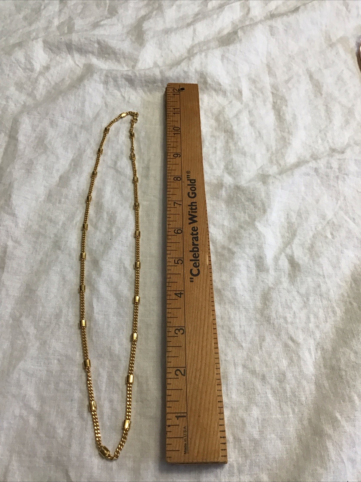 Vintage Monet Gold Tone Fancy Chain 22”