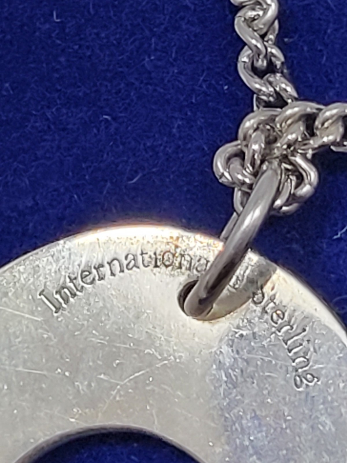 RARE Vintage International Sterling Co. ANKH 5 ” Necklace Ornament Original Box